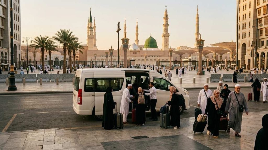 Private taxi service for Umrah pilgrims visiting Madinah